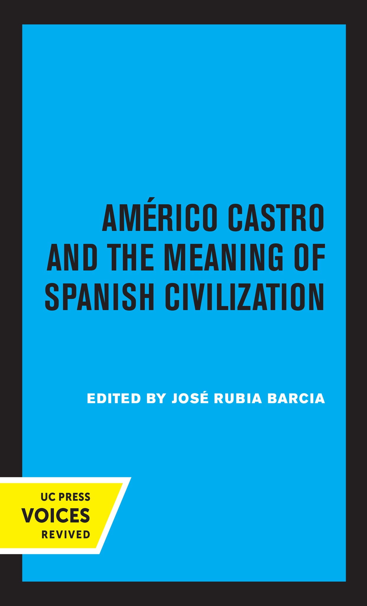 Cover image for Americo Castro and the Meaning of Spanish Civilization ISBN 9780520336278